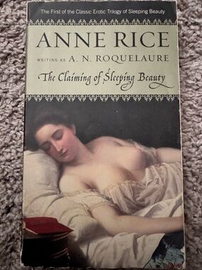 Anne Rice "The Claiming of Sleeping Beauty" Paperback - Cream & Black Cover